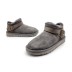 Женские ультра мини угги Ugg Ultra Mini Strap Grey