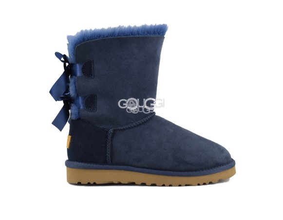 Женские угги с бантиками Bailey Bow Navy II