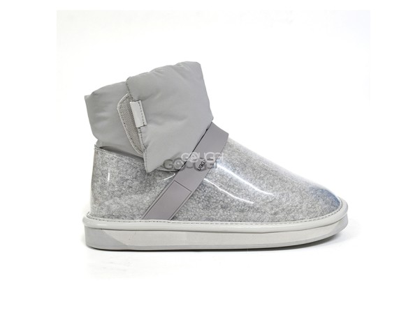 Женские прозрачные угги Clear Quilty Boots Grey