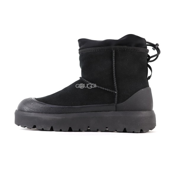 Мужские мини угги с галошами Ugg Mens Classic Mini Weather Hybrid Black