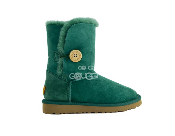 Женские угги с пуговицей Bailey Button II Dark Green