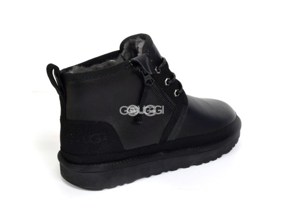 Мужские кожаные ботинки на молнии Neumel ZIP Leather - Black