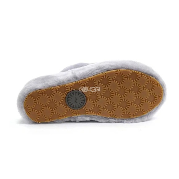 Женские сандалии Ugg Fluff Yeah Slide Light Grey
