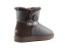 Женские мини угги с пуговицей Bailey Button Mini Metallic Chocolate