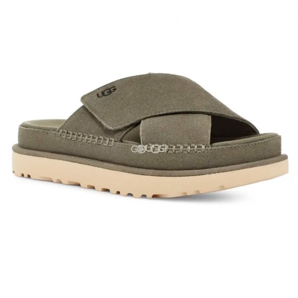 Женские шлепанцы Ugg Goldenstar Cross Green