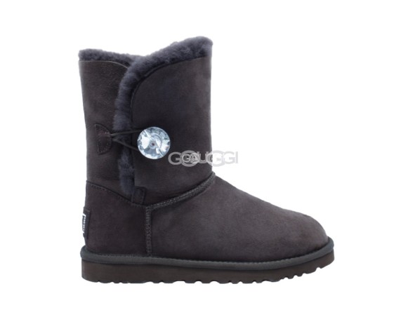 Женские угги с пуговицей Bailey Button Bling Chocolate