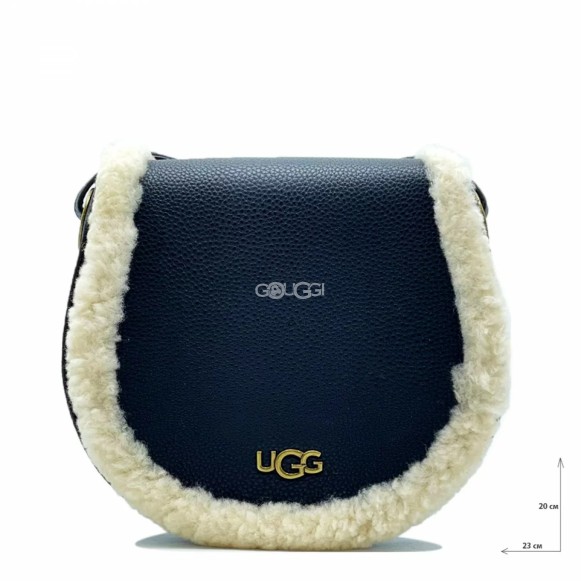Кожаная сумка Ugg Heritage Crossbody Leather Black