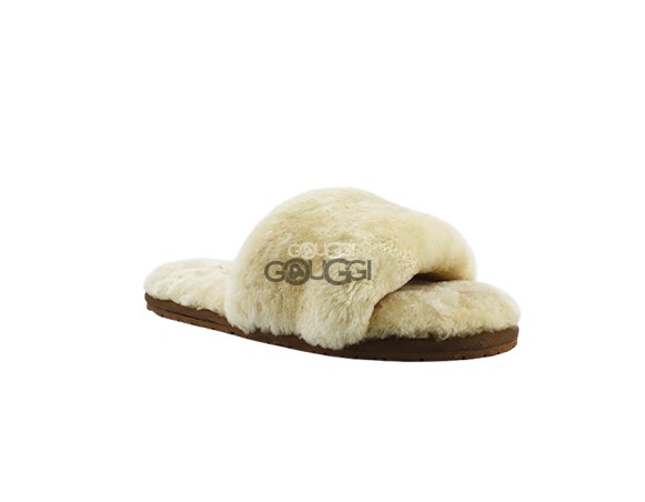 Женские тапочки Fluff Slide Slippers Chestnut