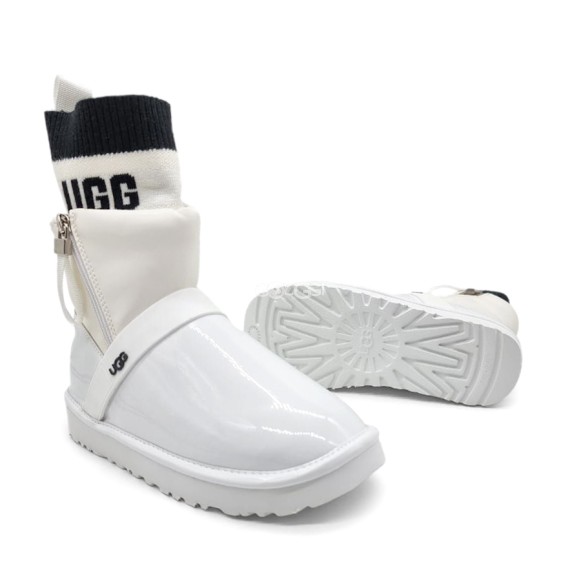 Женские угги на молнии Ugg Clear Bling Bling White