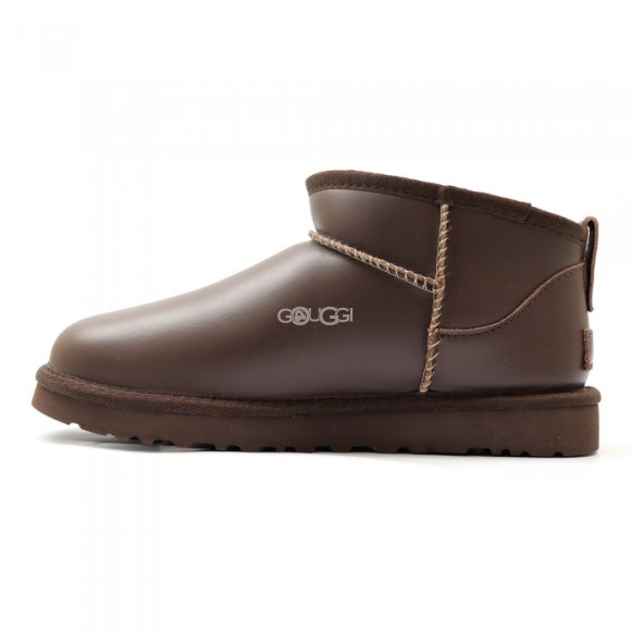 Женские ультра мини угги UGG Classic Ultra Mini LTHR Regen - Ironwood