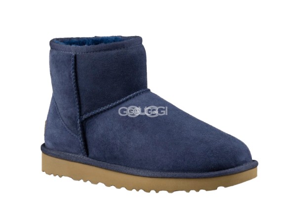 Женские мини угги Classic Mini Navy II 