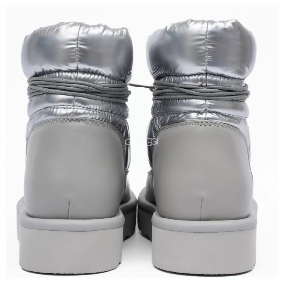 Женские мини угги Ugg Classic Mini Blow Silver