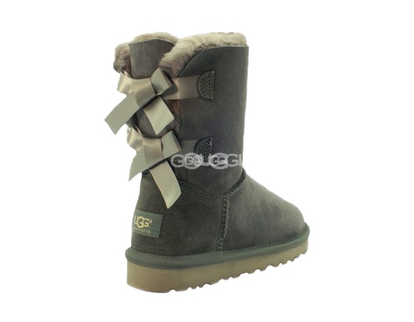 Женские угги с бантиками Bailey Bow Grey