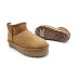 Женские ультра мини угги на платформе UGG Classic Ultra Mini Platform Chestnut