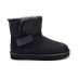 Женские мини угги Ugg Mini Bailey Graphic Logo Suede Black
